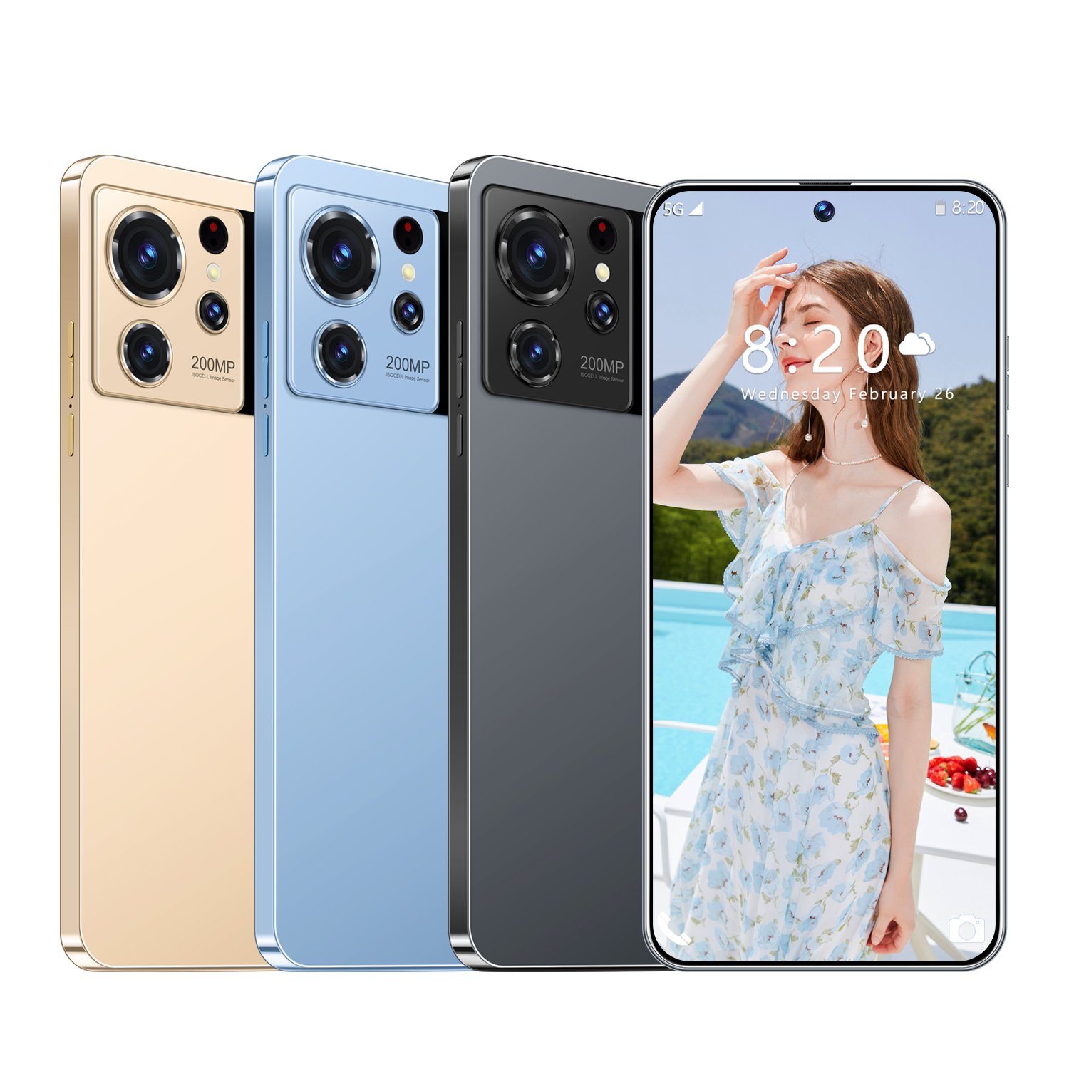 S24 5G Smart Phone 16GB+1TB 7.2-Inch Android 12 Game-focused 3G & 4G Secondary Screen Android 12 Game Phone
